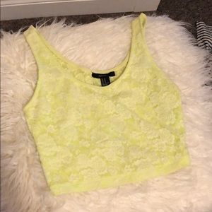 BOGO Neon lace crop too